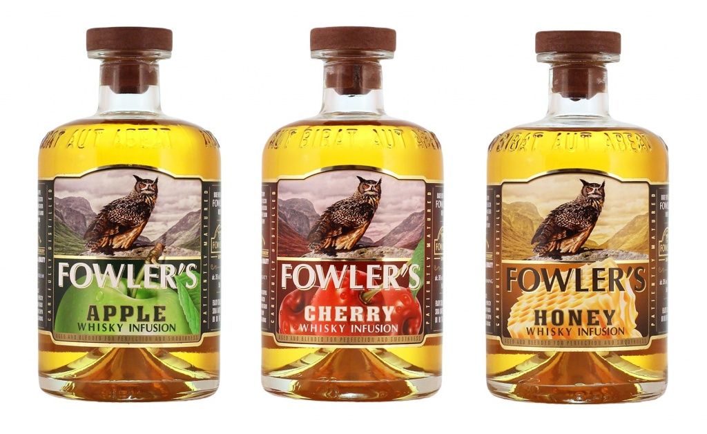 Слева направо: Fowler’s Apple; Fowler’s Cherry; Fowler’s Honey