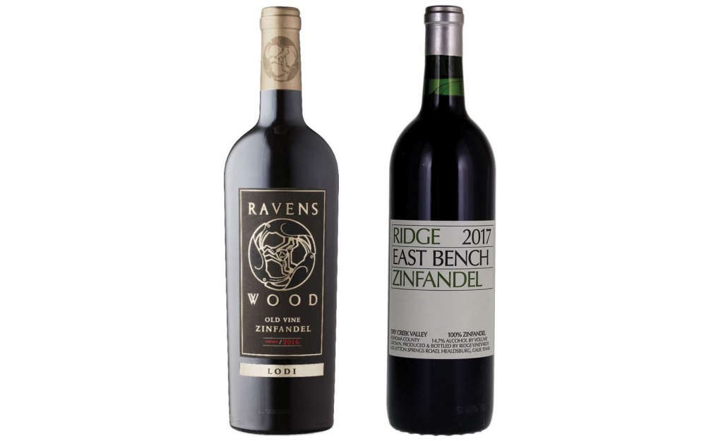 Слева направо: Ravenswood Lodi Old Vine Zinfandel 2016; Ridge Vineyards East Bench Zinfandel 2017