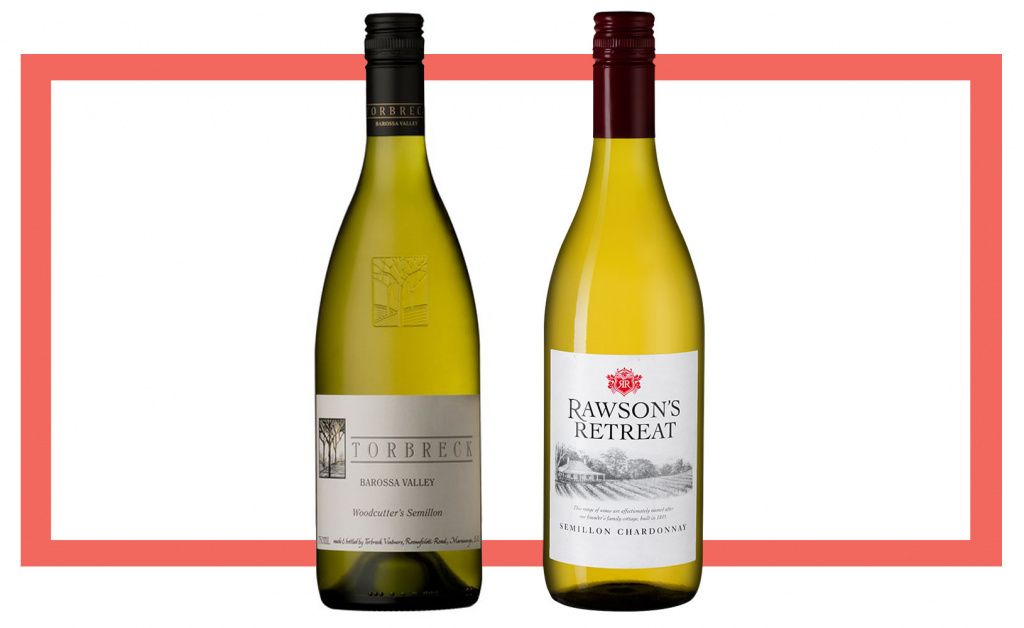 Слева направо: Torbreck Woodcutter's Semillon 2018; Rawson's Retreat Semillon Chardonnay 2019