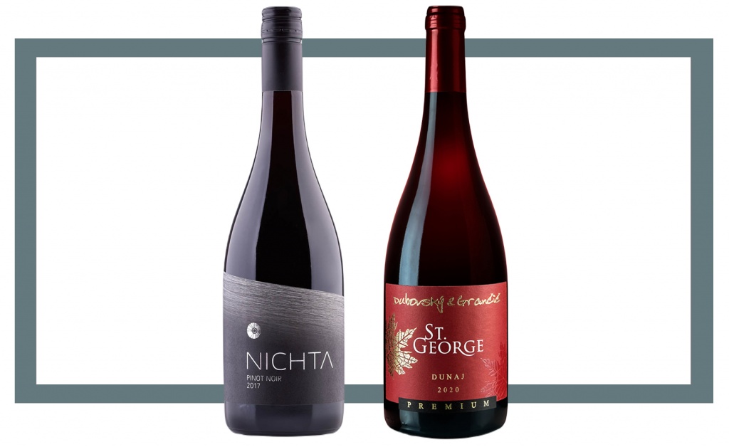 Слева направо: Nichta Pinot Noir; Dubovský & Grančič Dunaj St. George edition