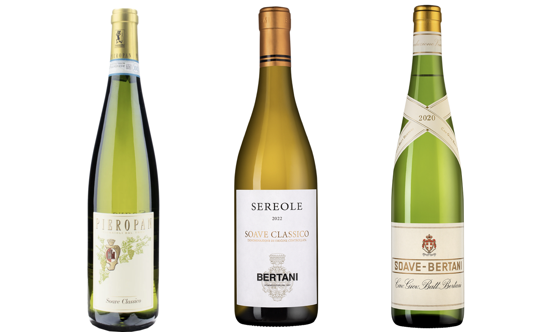 Слева направо: Pieropan, Soave Classico DOC, 2023